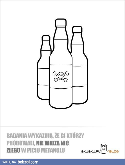 Badania, a picie metanolu