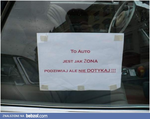 To auto jest jak żona