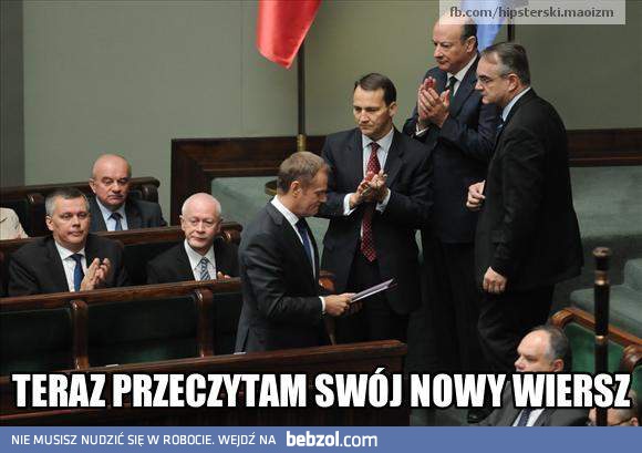 Recytacja na środku klasy