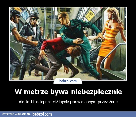 W metrze bywa niebezpiecznie