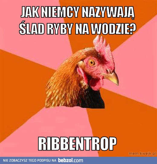Jak Niemcy nazywają ślad ryby na wodzie?