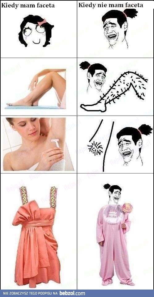 Z facetem i bez