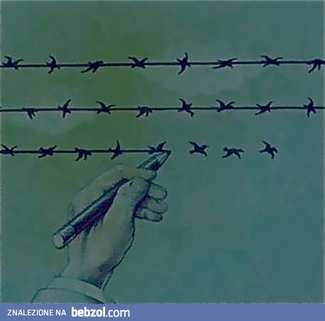 Tylko cienka linia odróżnia wolność od zniewolenia