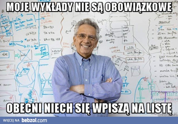 Dowcipny wykładowca