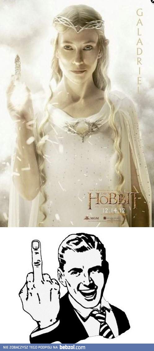 Niefortunny plakat Hobbita