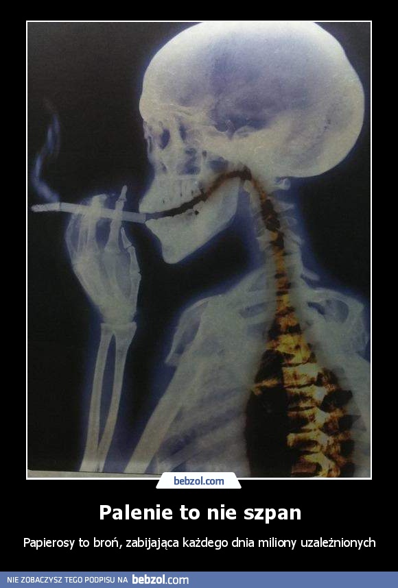 Palenie to nie szpan