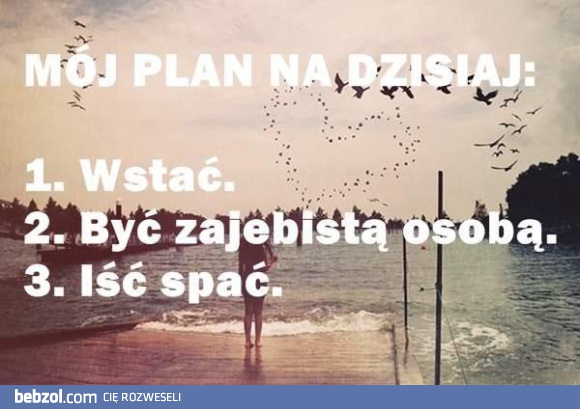 Plan na dzisiaj