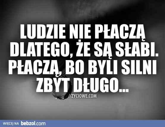 Płacz...