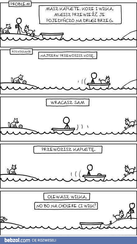 Kapusta, koza, wilk i zagadka