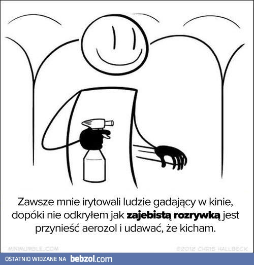 Sposób na kichających w kinie