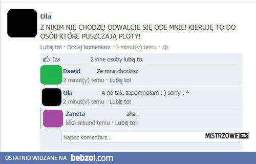 Z nikim nie chodzę!