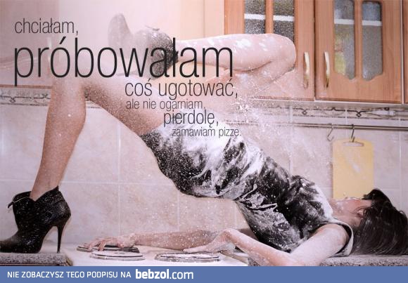 Próbowałam coś ugotować