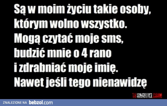 Są w życiu osoby