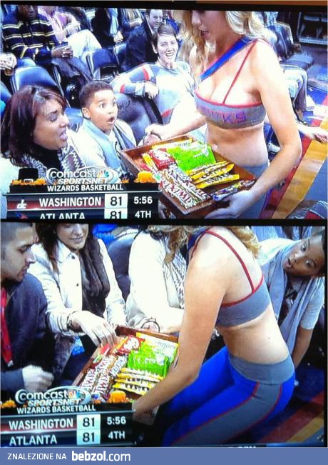 Dzieciak dostał ulubione słodycze