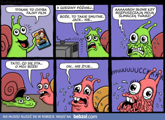 Ślimak ogląda Titanica