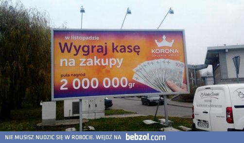 Ogromna pula nagród... Zaraz, chwila!