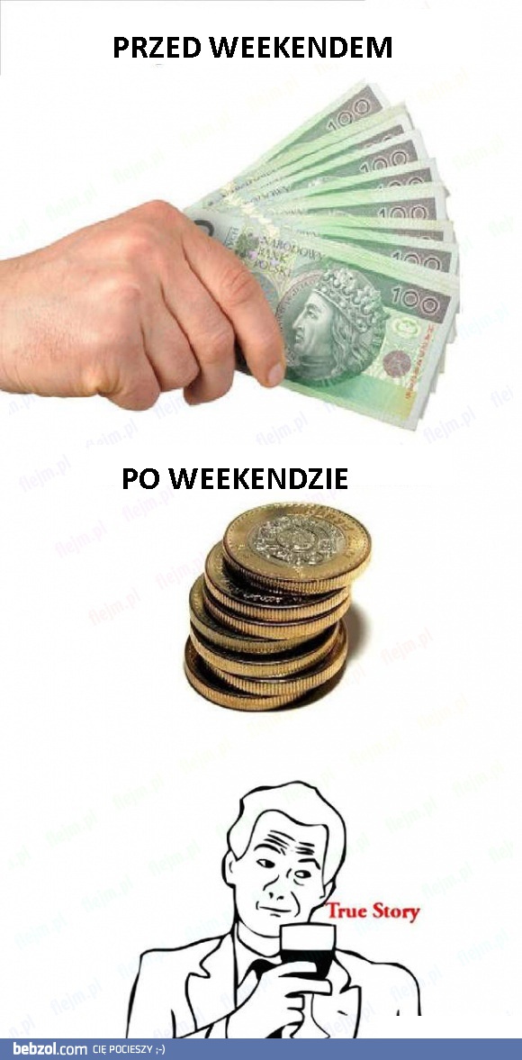 Budżet przed i po weekendzie