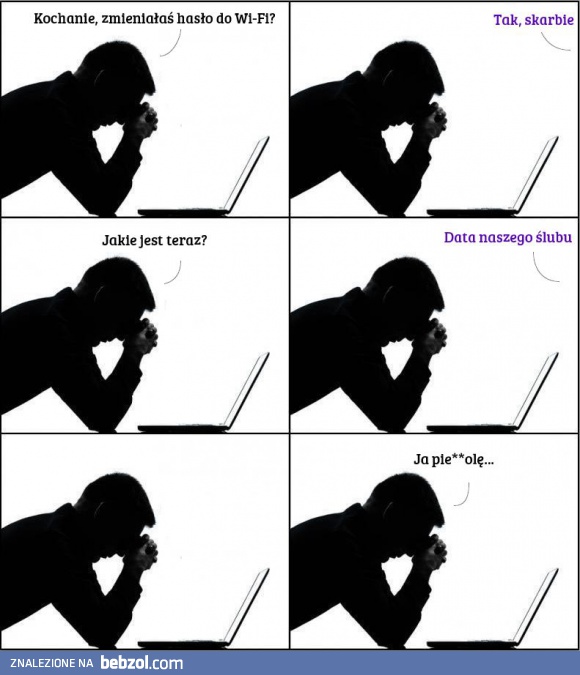 Kochanie, zmieniłaś hasło?