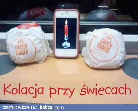 Kolacja przy świecach