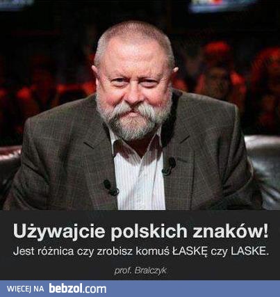 Używaj polskich znaków