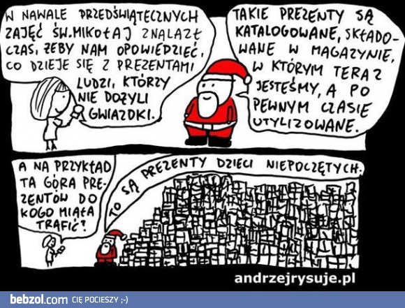 Sterta prezentów u Mikołaja