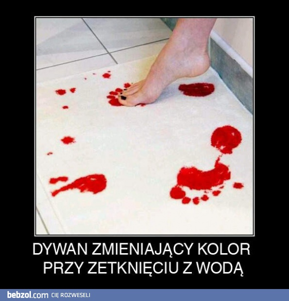 Dywan zmieniający kolor