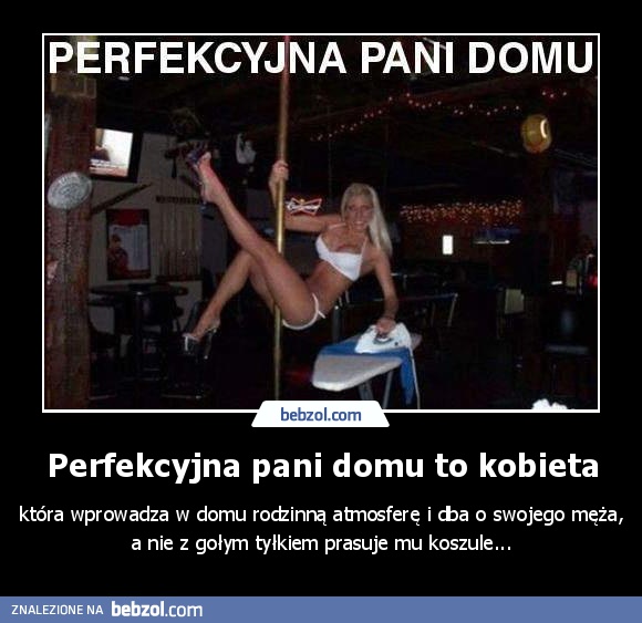 Perfekcyjna pani domu to kobieta
