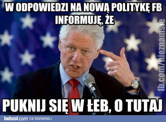 W odpowiedzi na nową politykę Facebooka...