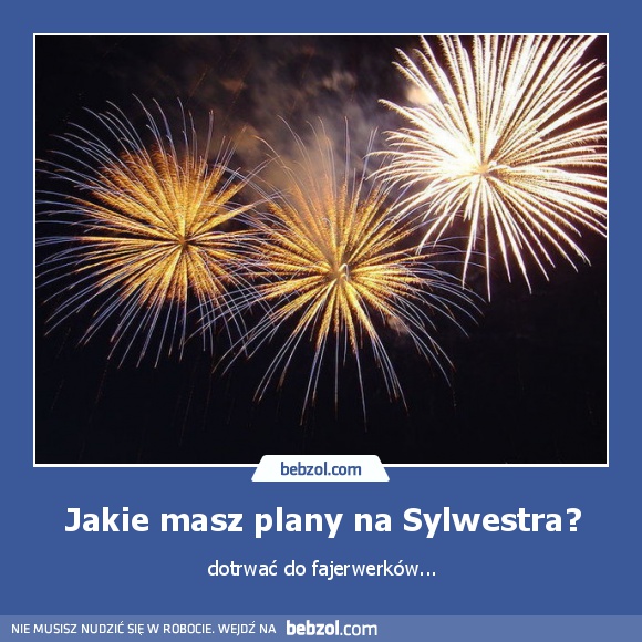 Jakie masz plany na Sylwestra?