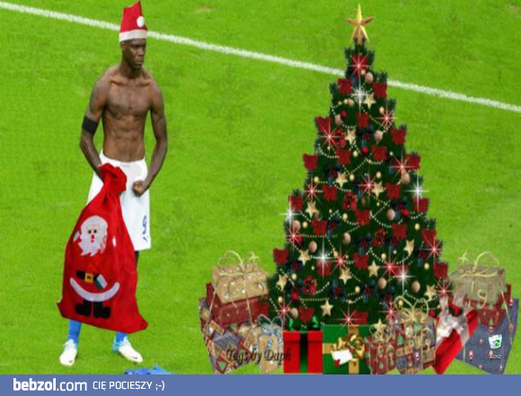 Mario Balotelli na święta