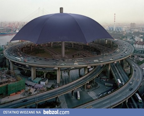 Największy parasol na świecie- Gansu, Chiny.