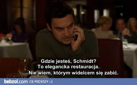 Tymczasem w eleganckiej restauracji