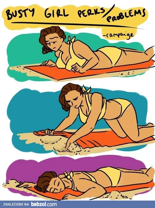 Plażowy problem kobiet z dużym biustem