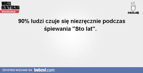 90% ludzi czuje się niezręcznie