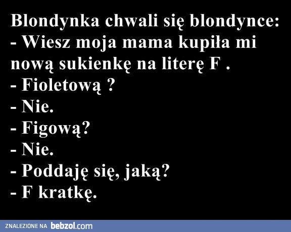 Blondynki i sukienka