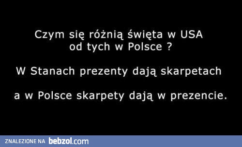 Czym różnią się święta w USA od Polskich?