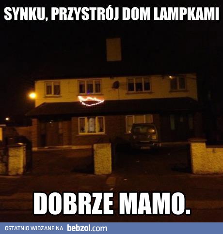 Lampki na święta