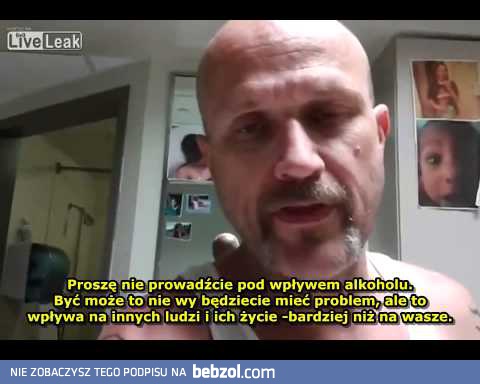 Nigdy nie prowadź pod wpływem alkoholu!