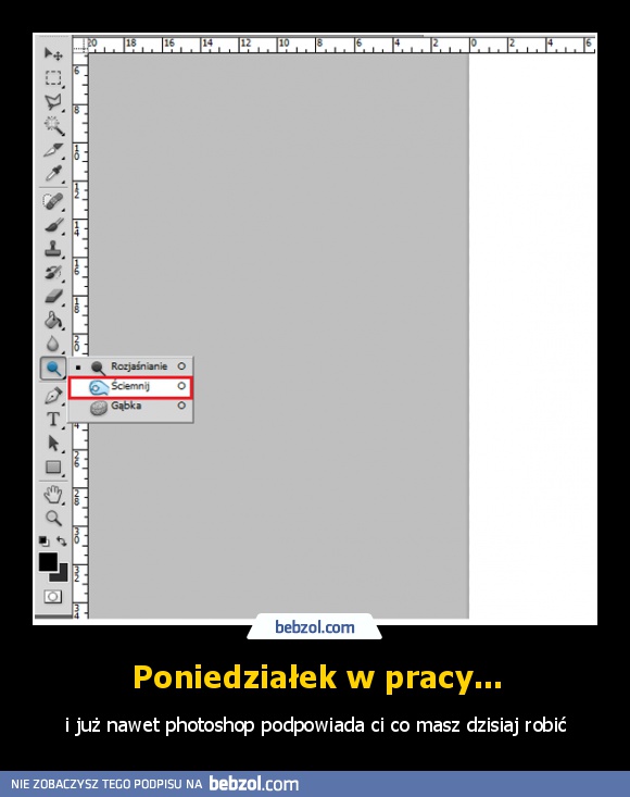 Poniedziałek w pracy...