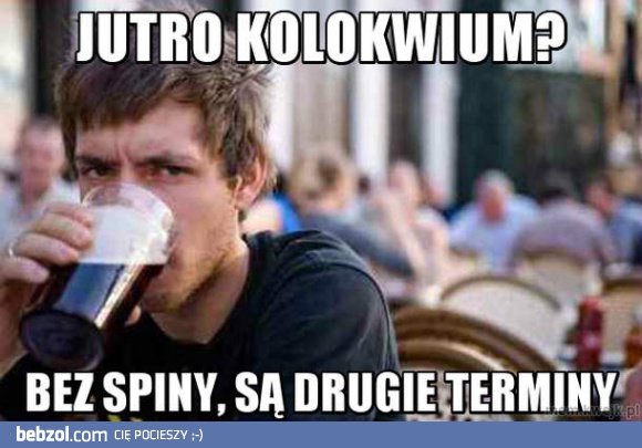 Jutro kolokwium?