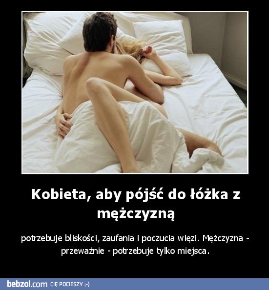 Kobiety, aby pójść do łóżka z mężczyzną