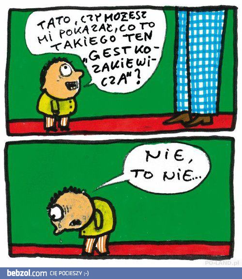 Tato, co to ten gest Kozakiewicza?
