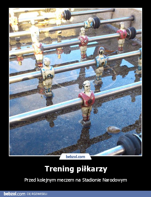 Trening piłkarzy