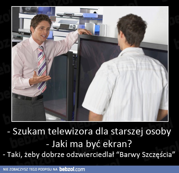 Telewizor dla starszej osoby