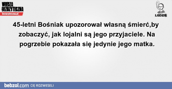 Bośniak upozorował śmierć