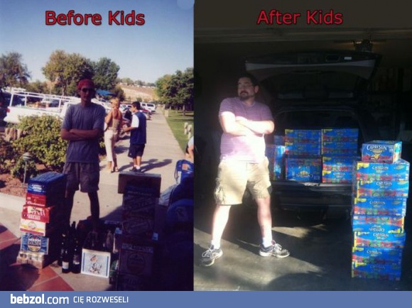 Przed i po dzieciakach