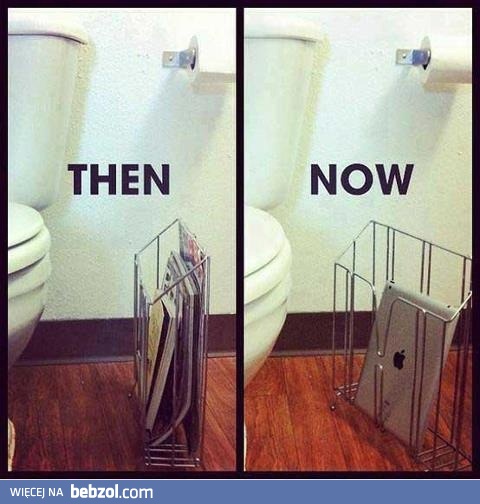 Toaleta kiedyś i dziś