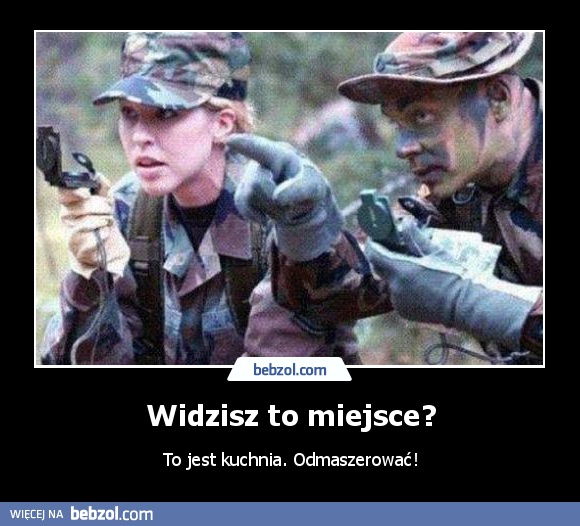 Widzisz to miejsce?
