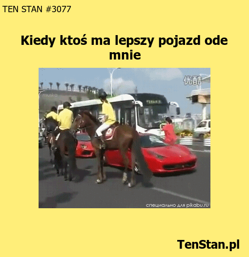 Kiedy ktoś ma lepszą furę