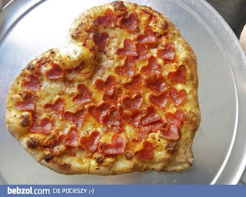 Walentynkowa pizza